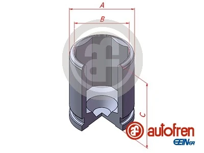 Piston, brake caliper